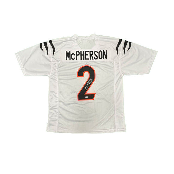 Evan McPherson Signed White Custom Football Jersey