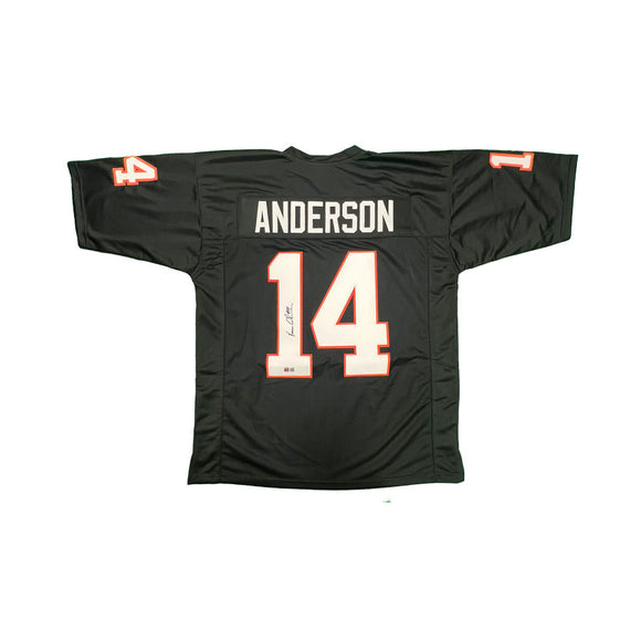 Ken Anderson Signed Custom All Black Football Jersey