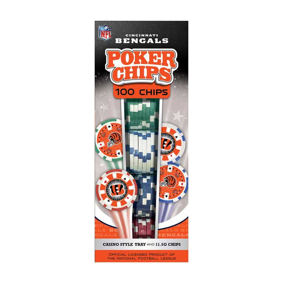 Cincinnati Bengals Poker Chips - 100 Pieces