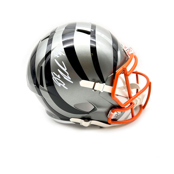DJ Reader Signed Cincinnati Bengals Replica Flash Full Size Helmet