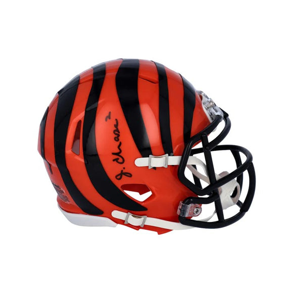 Ja'Marr Chase Signed Cincinnati Bengals Riddell Speed Mini Helmet