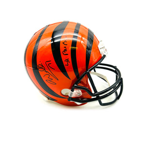 Willie Anderson Signed Cincinnati Bengals Full Size Replica VSR4 Helmet with "4X Pro Bowls"