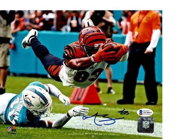 Tyler Boyd Signed Diving for End Zone 16x20 Photo